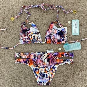 Luli Fama Reversible Cienfuegos Triangle Top And Bottom Size XS